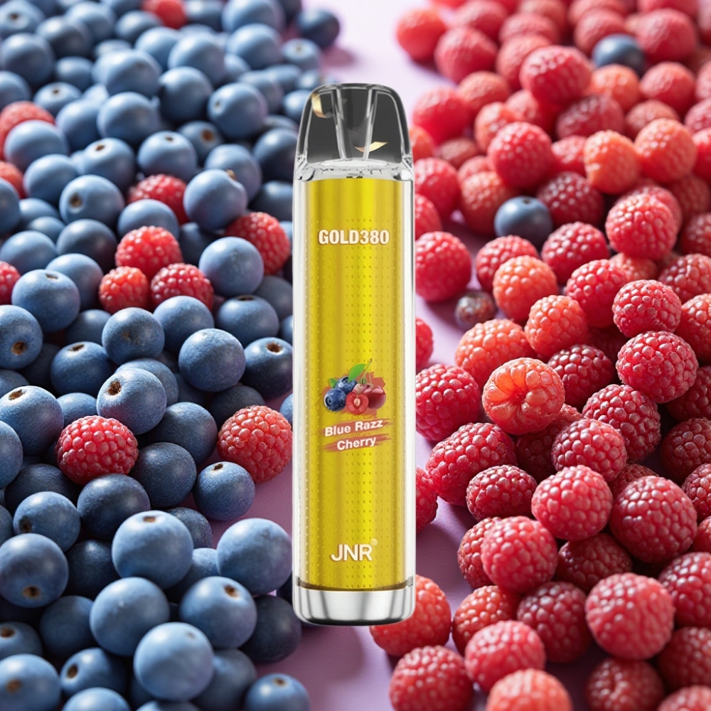 JNR Gold380 6000 Puffs Disposable Vape Myrtille Cerise 6000 Puffs 1500mAh 13ml