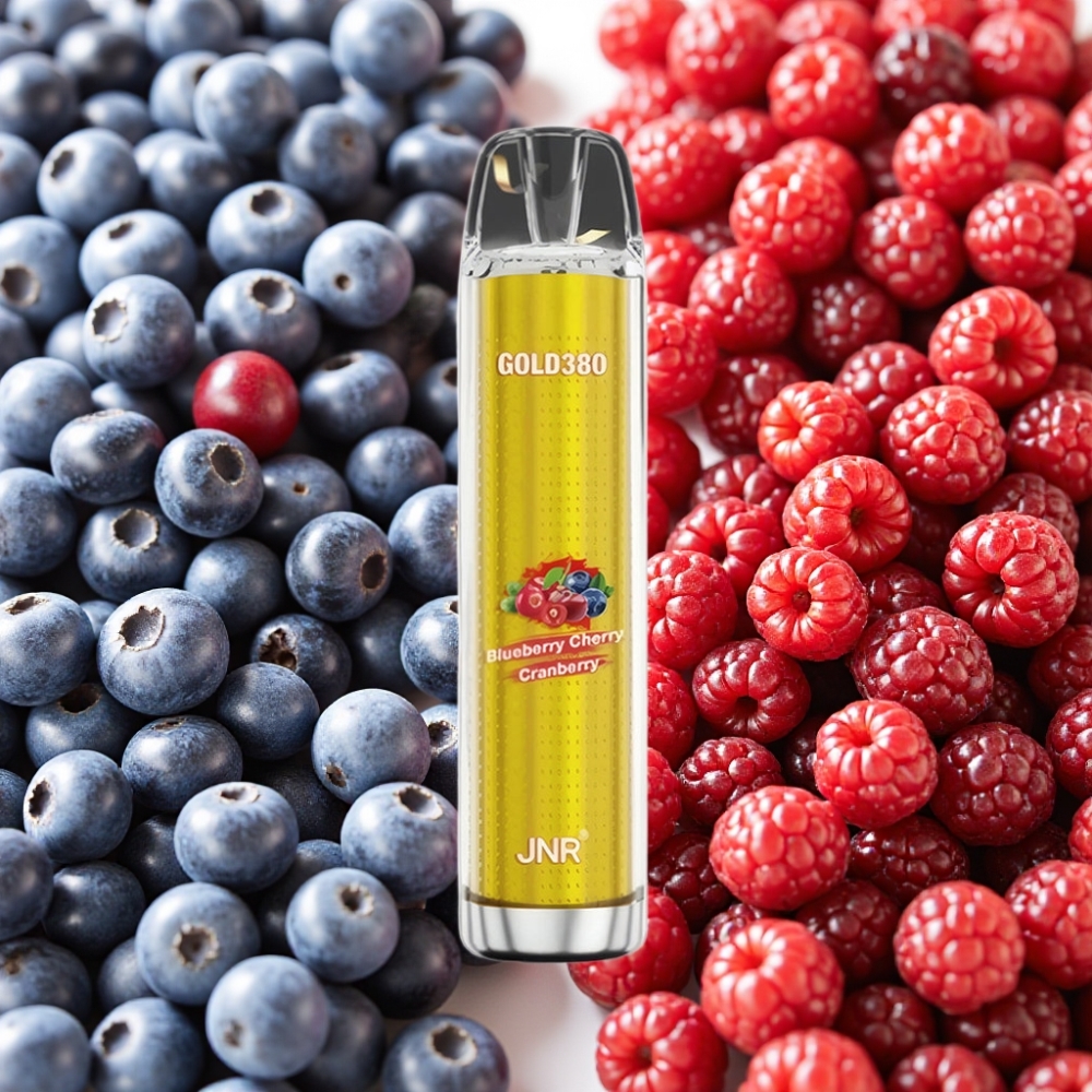 JNR Gold380 6000 Puffs Disposable Vape Myrtille Cerise Canneberge 13ml 5%