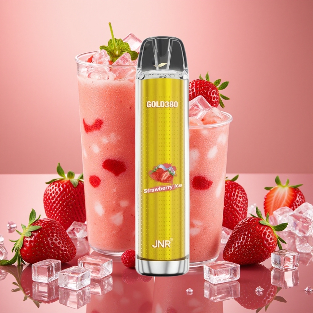 JNR Gold380 6000 Puffs Fraise Glace 1500mAh 13ml France vape fournisseur