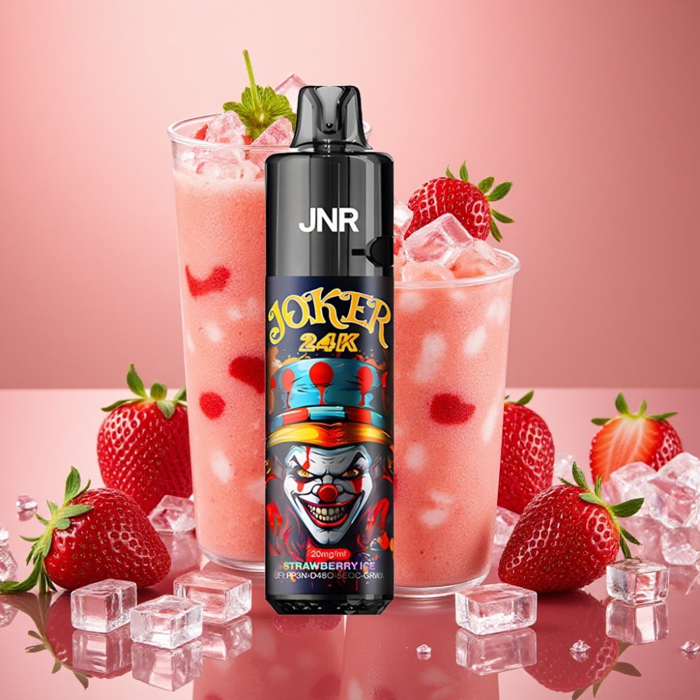 JNR Joker 24K Puffs 2+10ml Rechargeable 800mAh Type-C Fraise Glace