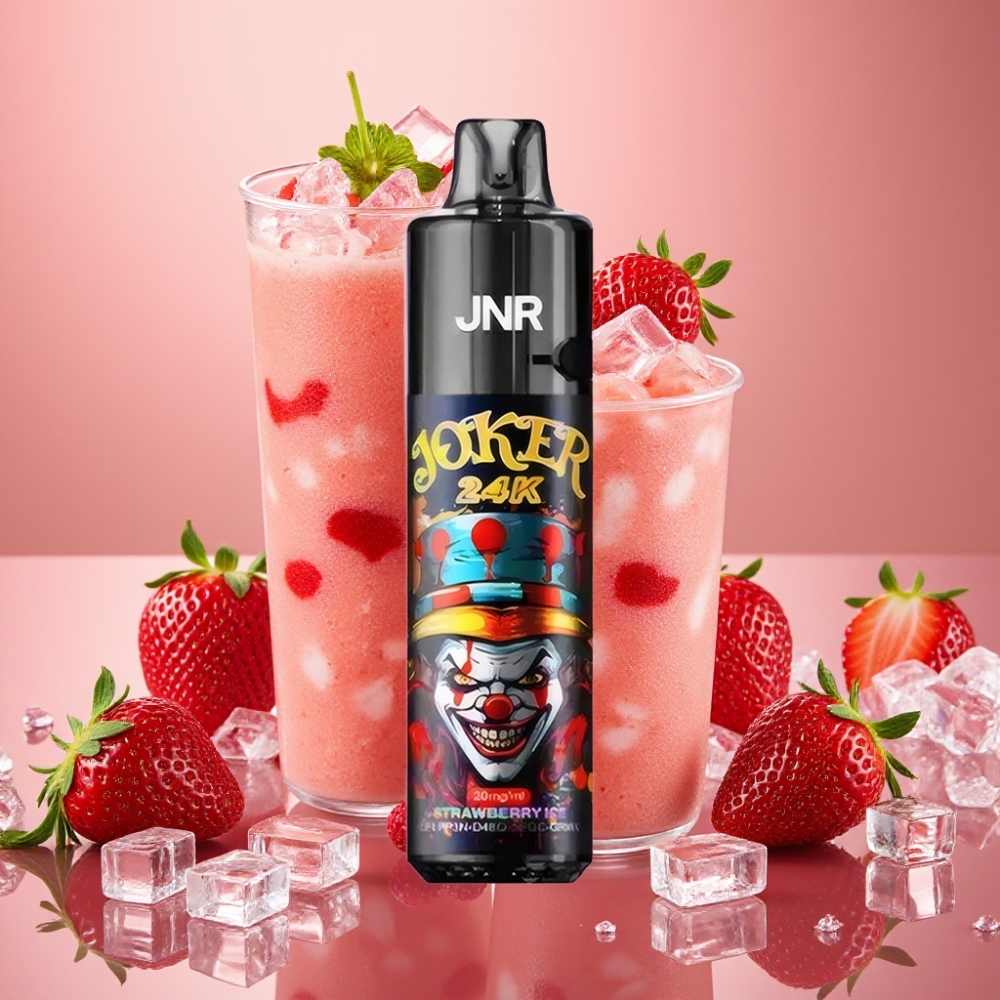 JNR Joker 24K Puffs 2+10ml Rechargeable 800mAh Type-C Fraise Glace