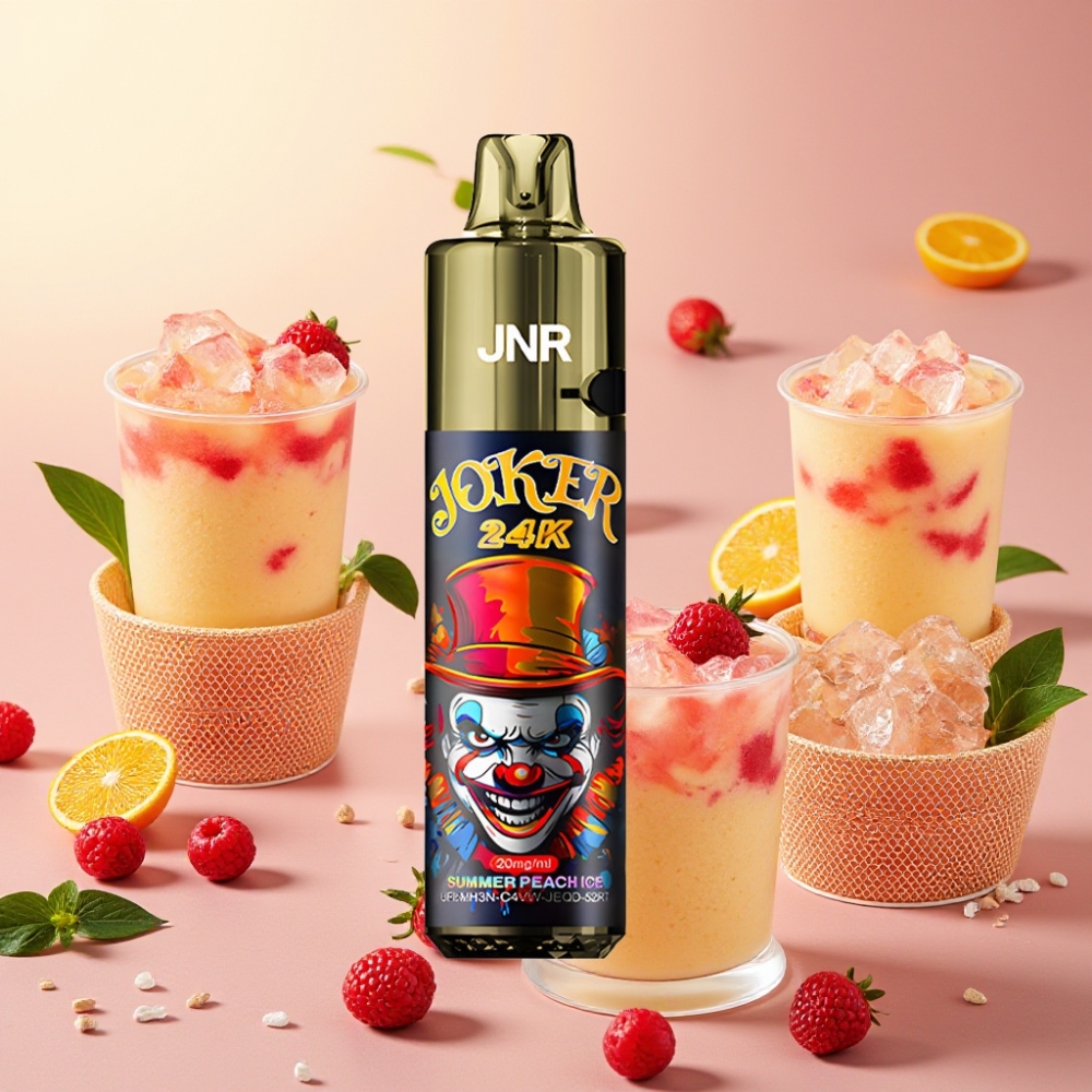JNR Joker 24K Puffs 2% Nicotine 800mAh Type-C Pêche Glacée Été