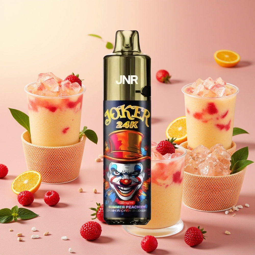 JNR Joker 24K Puffs 2% Nicotine 800mAh Type-C Pêche Glacée Été
