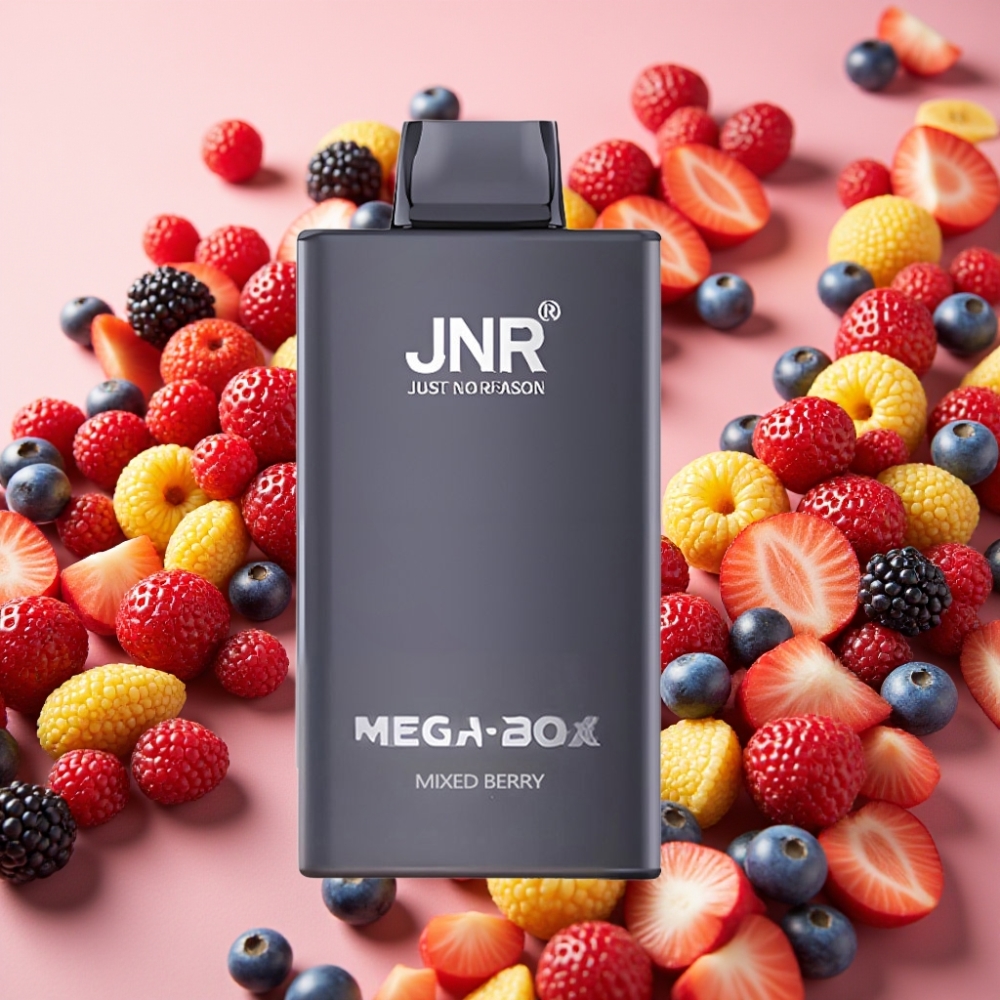 JNR Mega Box 25000 Puffs Baie Mixte - 30ml, 850mAh, Dual Mesh