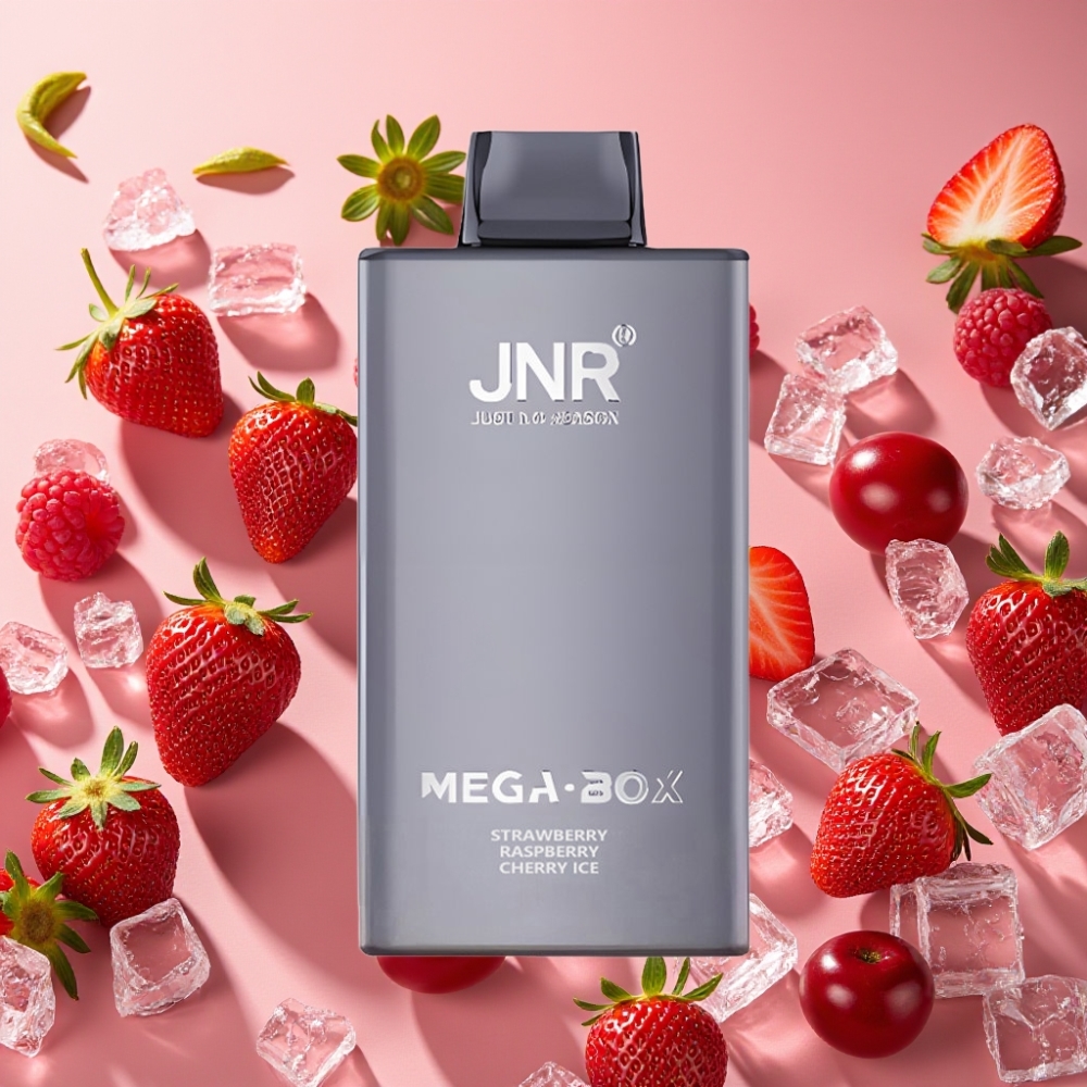JNR Mega Box 25000 Puffs Fraise Framboise Cerise Glace 30ml 850mAh Dual Mesh