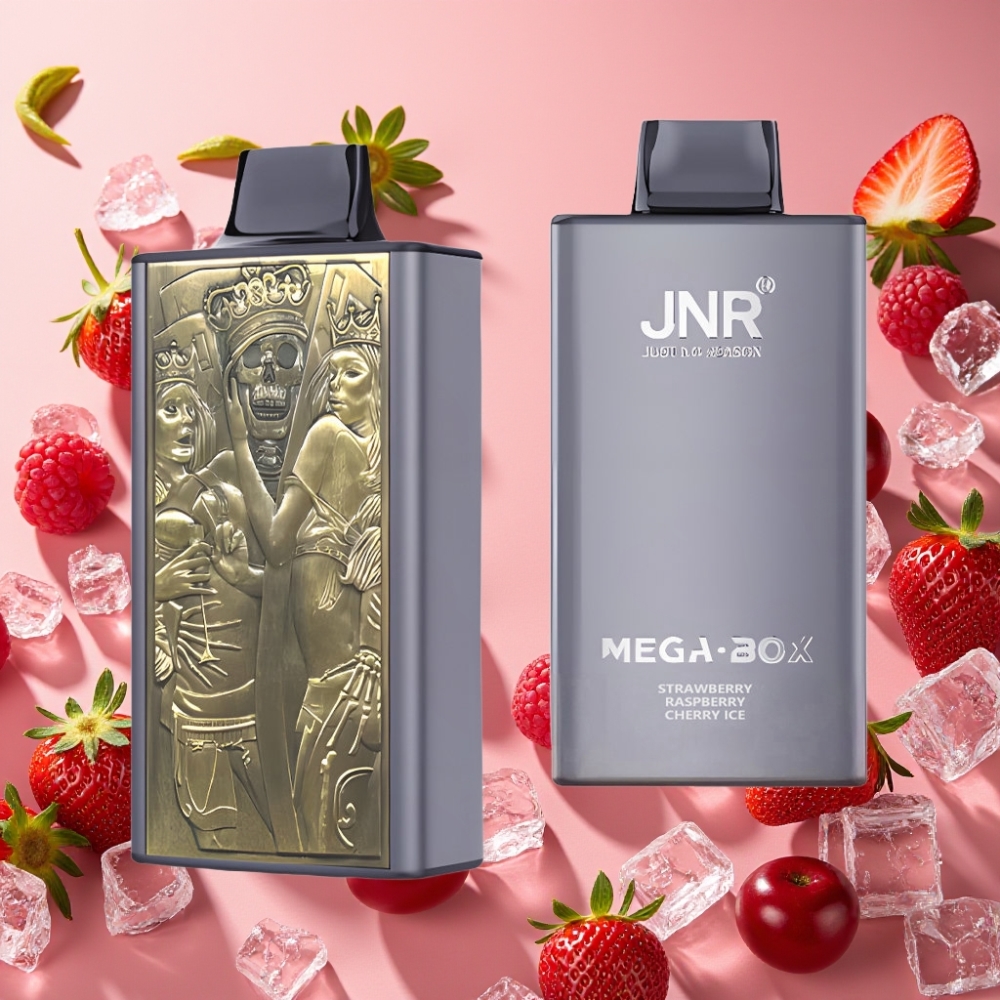 JNR Mega Box 25000 Puffs Fraise Framboise Cerise Glace 30ml 850mAh Dual Mesh