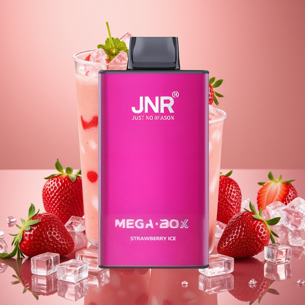 JNR Mega Box 25000 Puffs Glace à la Fraise 30ml 850mAh Dual Mesh