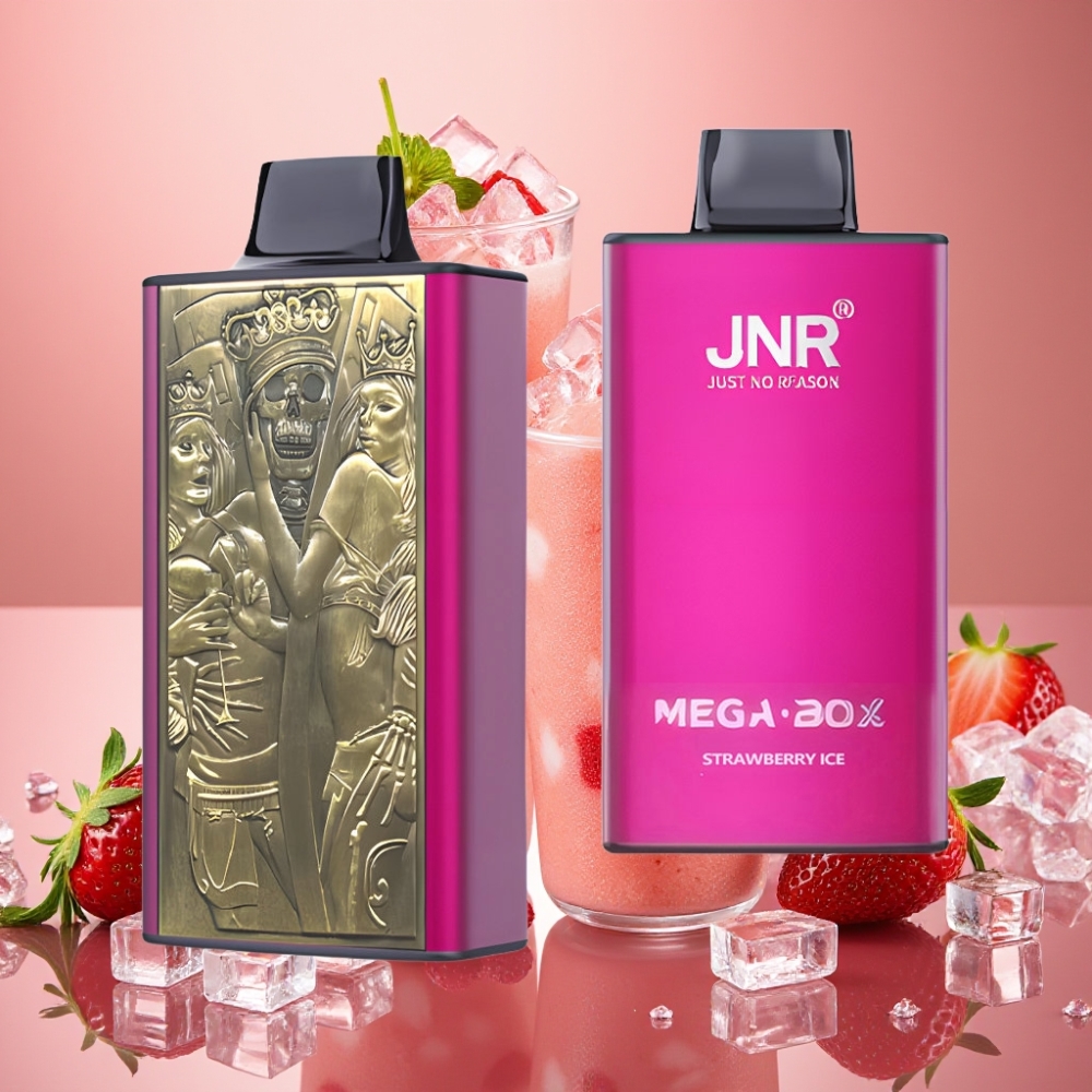 JNR Mega Box 25000 Puffs Glace à la Fraise 30ml 850mAh Dual Mesh