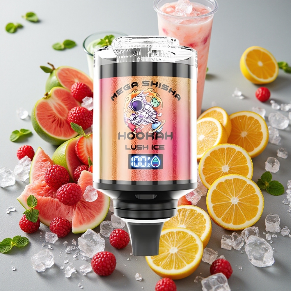JNR Mega Shisha Hookah 100K Desktop Compatibilité Lush Ice 60ml 2200mAh