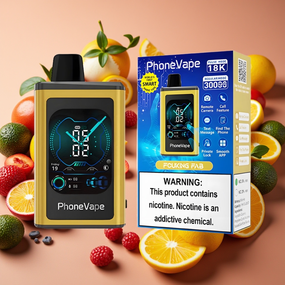 JNR PhoneVape 30000 bouffées - 850mAh, Turbo, Airflow, App - Fucking Fab