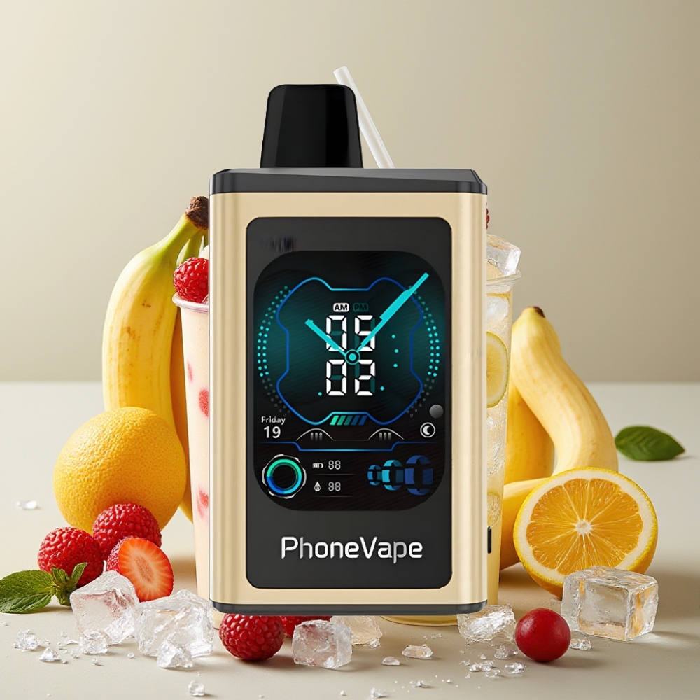 JNR PhoneVape 30000 bouffées Rechargeable 850mAh Type-C Banane Glacée