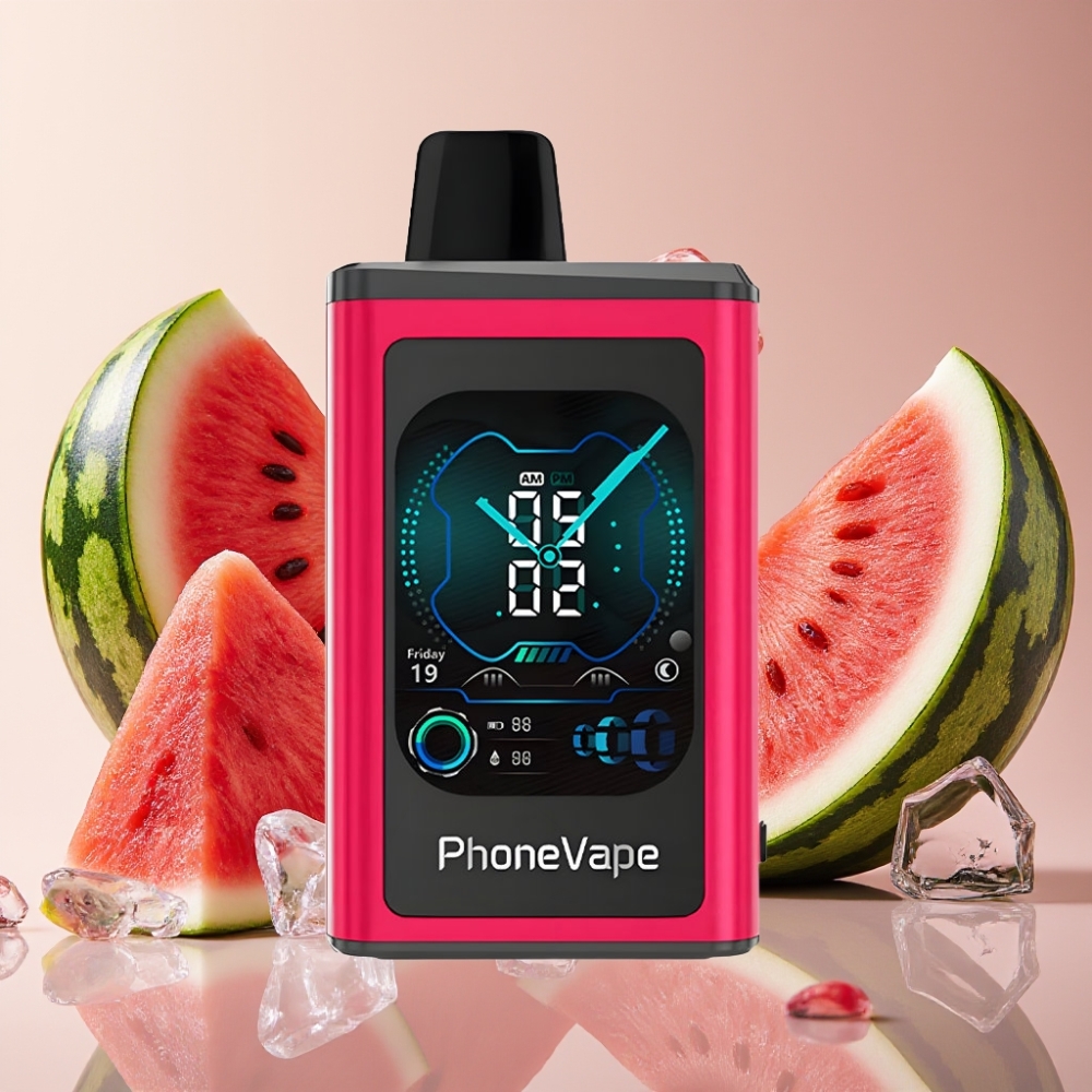 JNR PhoneVape 30000 bouffées Rechargeable Type-C Airflow Réglable Glace Pastèque