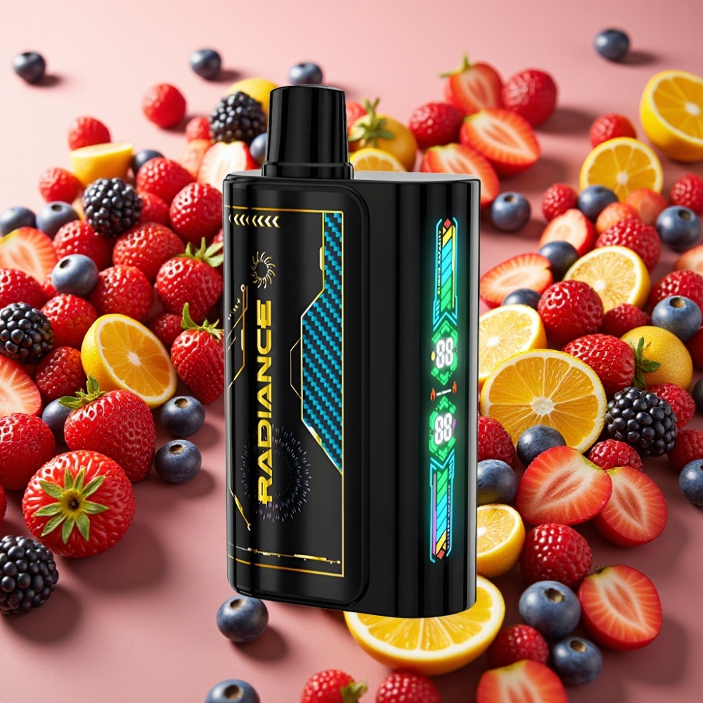 JNR Radiance 31000 Puffs 28ml Écran Animé Double Mesh Baies Mixtes