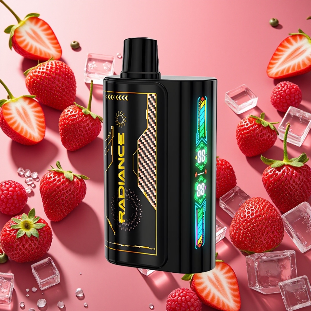 JNR Radiance 31000 Puffs 28ml Écran Animé Double Mesh Fraise Framboise Cerise Glace
