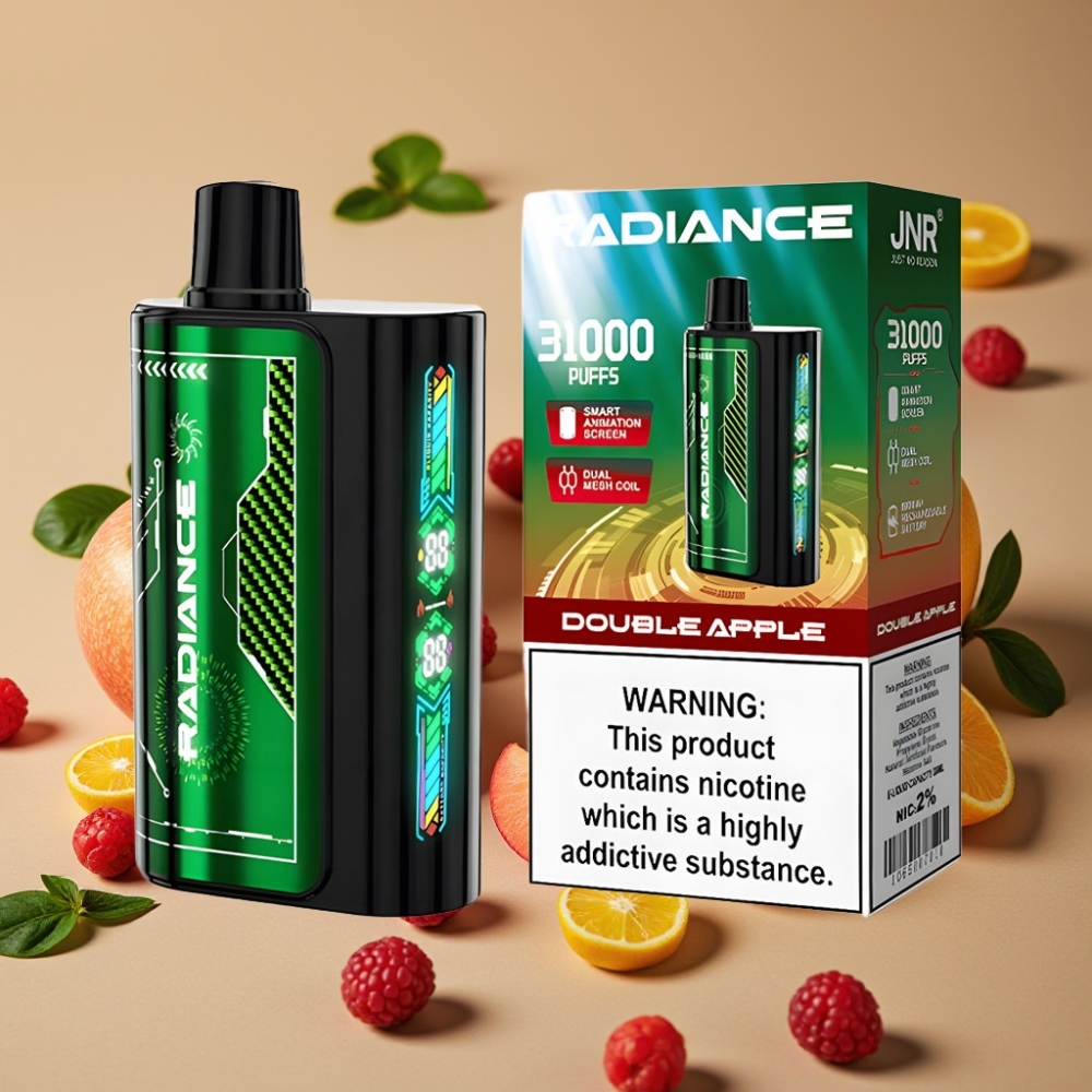 JNR Radiance 31000 Puffs DOUBLE POMME 28ml 950mAh France vape fournisseur