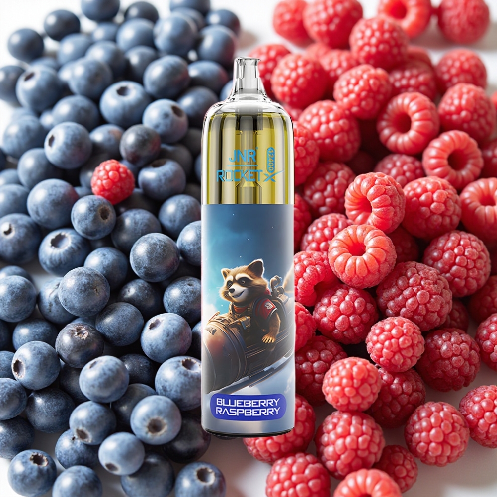 JNR Rocket-X 12400 Puffs Disposable Vape Myrtille Framboise, 25ml, 850mAh, Type-C
