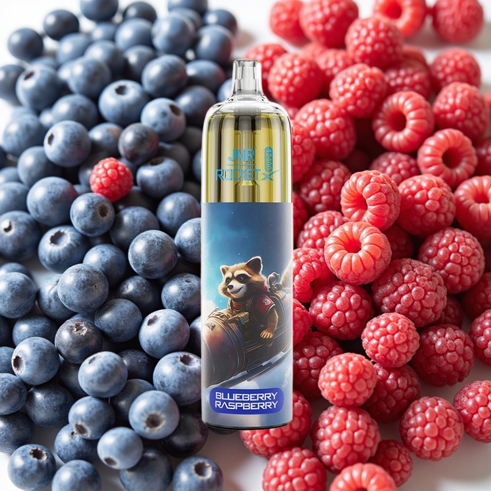 JNR Rocket-X 12400 Puffs Disposable Vape Myrtille Framboise, 25ml, 850mAh, Type-C
