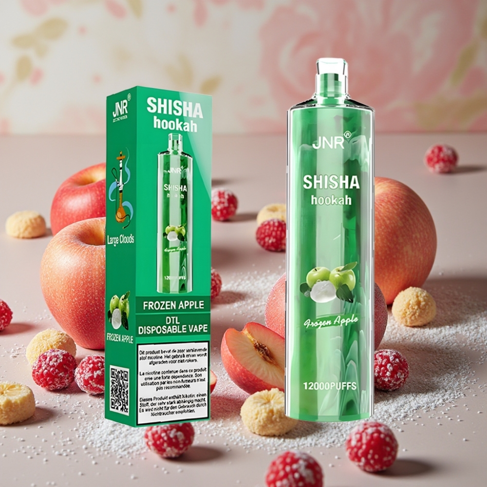 JNR Shisha Hookah 12000 Puffs - 24ml/750mAh - Pomme Glacée