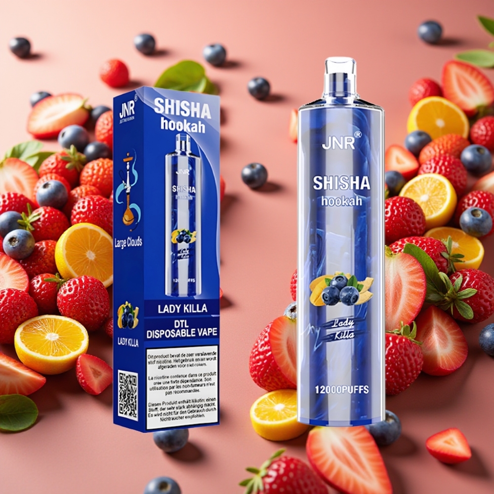 JNR Shisha Hookah 12000 Puffs Lady Killa 24ml 750mAh Type-C