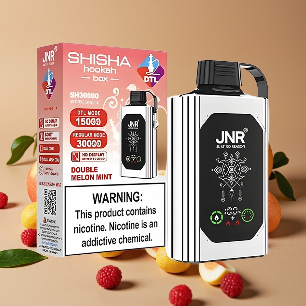 JNR Shisha Hookah Box 20500 Puffs Double Pomme - 25ml, 1000mAh, Type-C