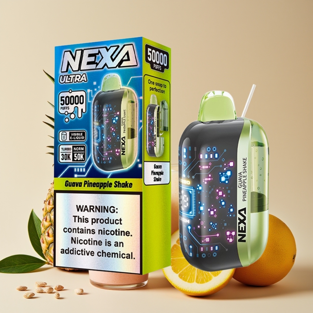 NEXA Ultra 50K 50000 Puffs 20ml 5% 0.9ohm Boisson Goyave-Ananas