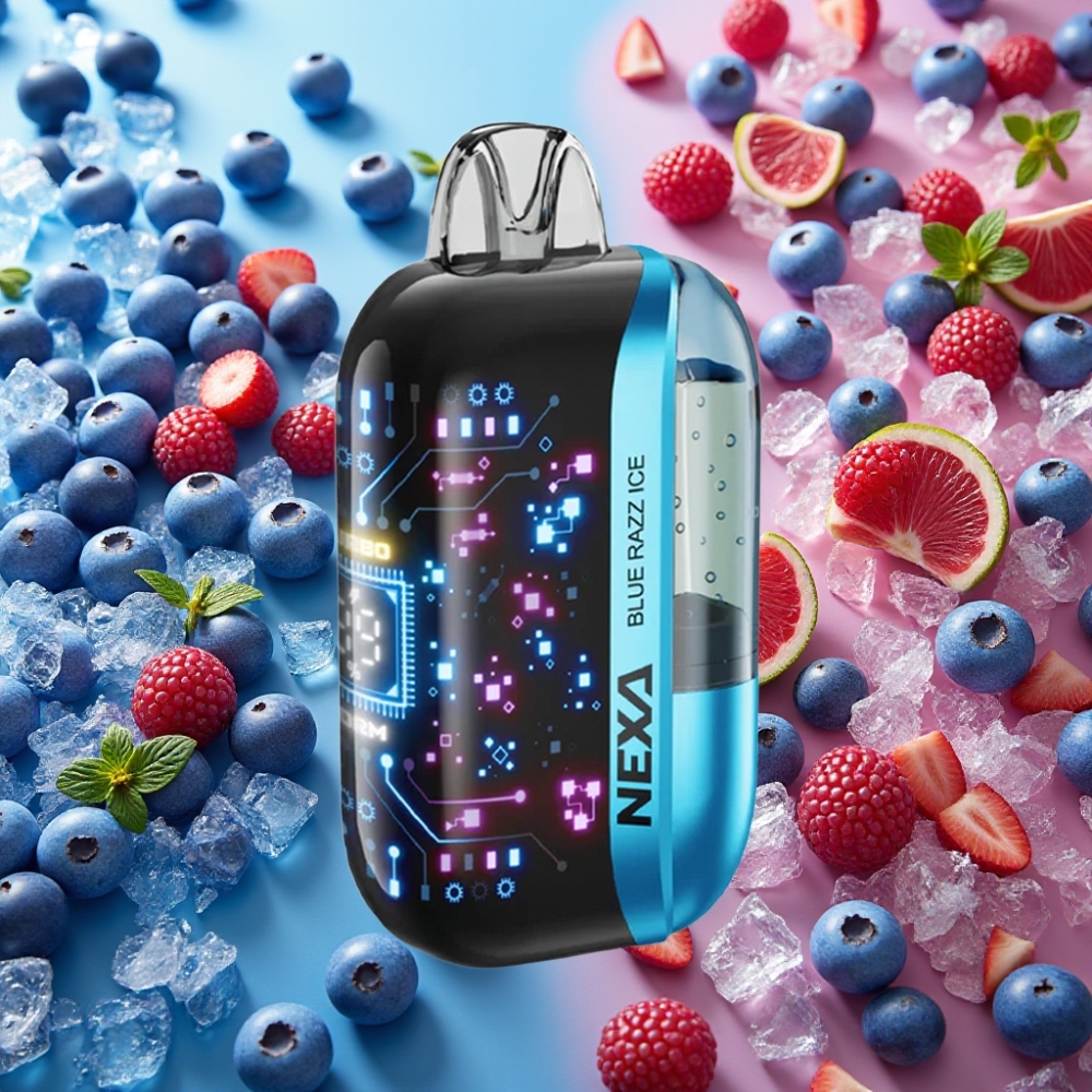 NEXA Ultra 50K Disposable Vape Blue Razz Glace 50000 Puffs 20ml 5%