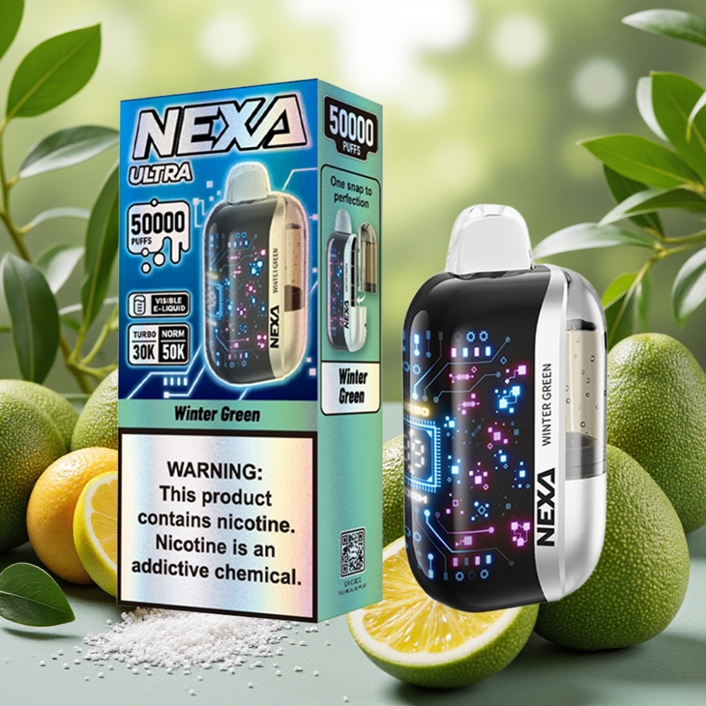 NEXA Ultra 50K Disposable Vape Menthe Glaciale 50K 20ml 5% 0.9ohm