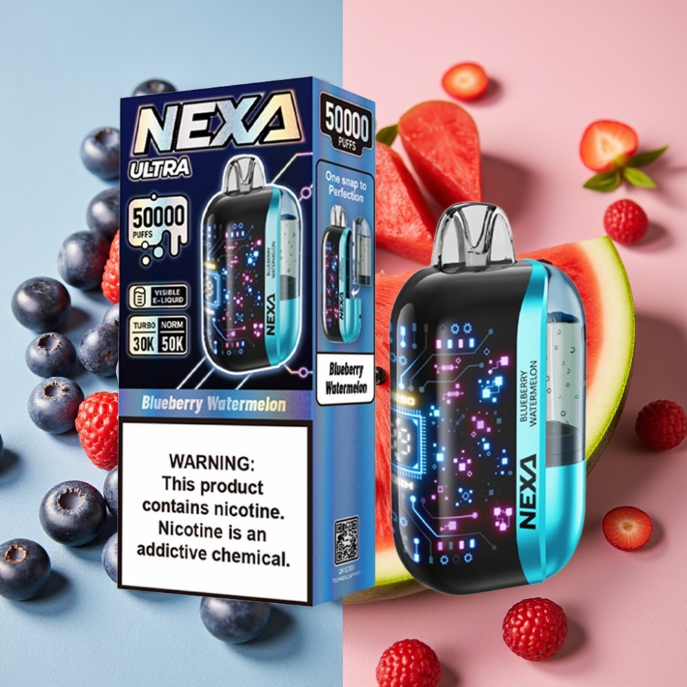 NEXA Ultra 50K Disposable Vape Myrtille Pastèque 50000 Puffs 20ml 5%