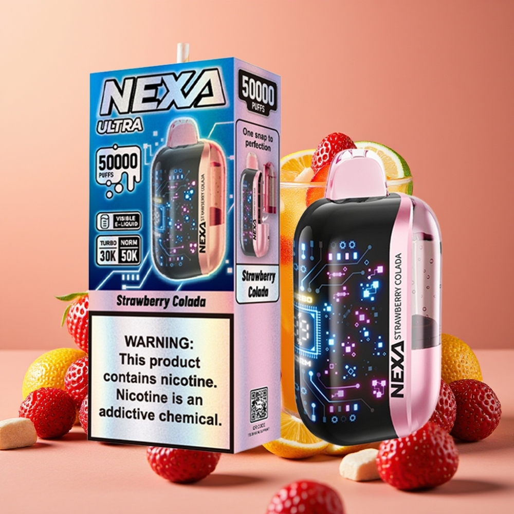 NEXA Ultra 50K Fraise Colada 50000 Puffs 20ml 5% 0.9ohm France vape fournisseur