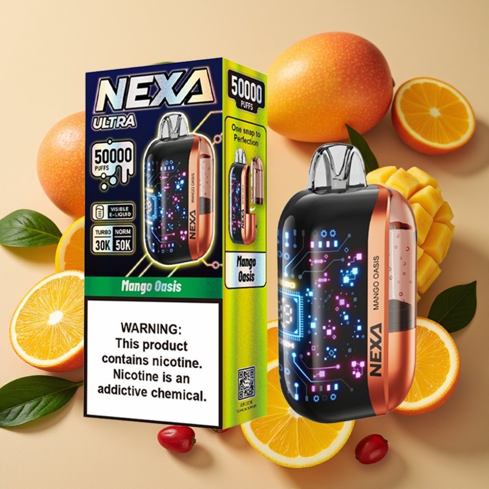 NEXA Ultra 50K Oasis Mangue - 20ml, 5%, 0.9ohm, Charge Type-C