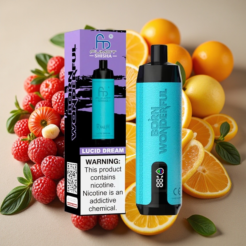 RandM Fumot Shisha 10000 Puffs 18ml 850mAh 0.6ohm Type-C Rêve Lucide