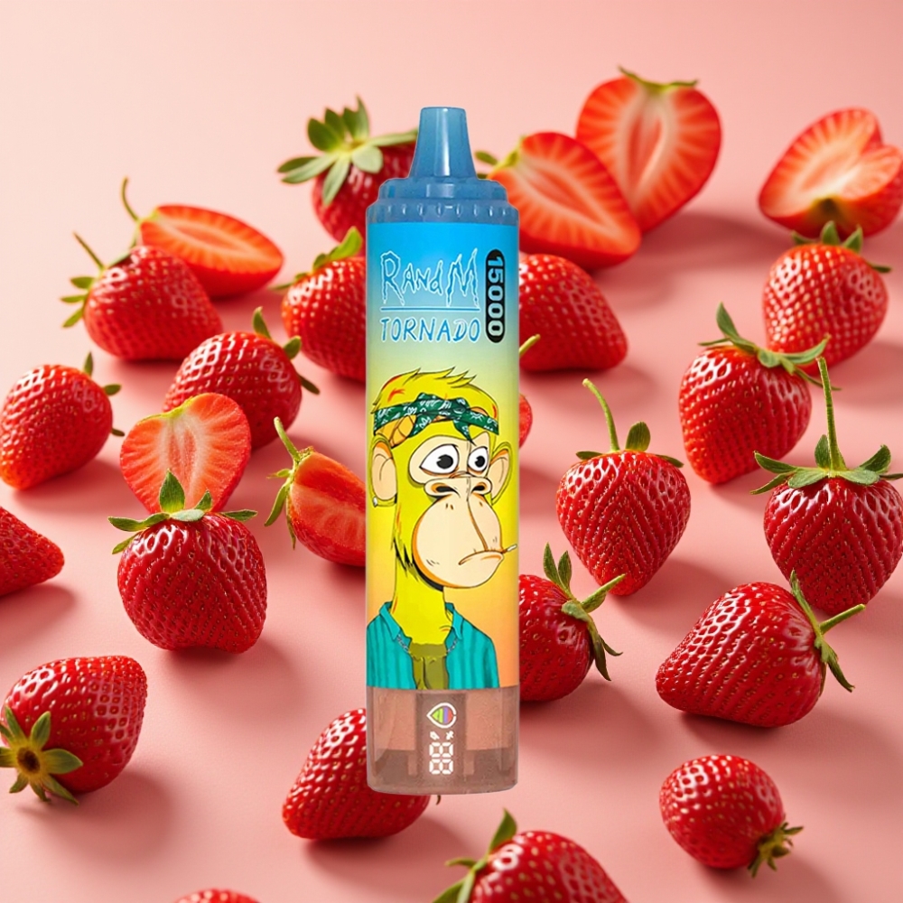 Fumot RandM Tornado 15000 Puffs 25ml 850mAh 0.9 Ohm Mesh Fraise