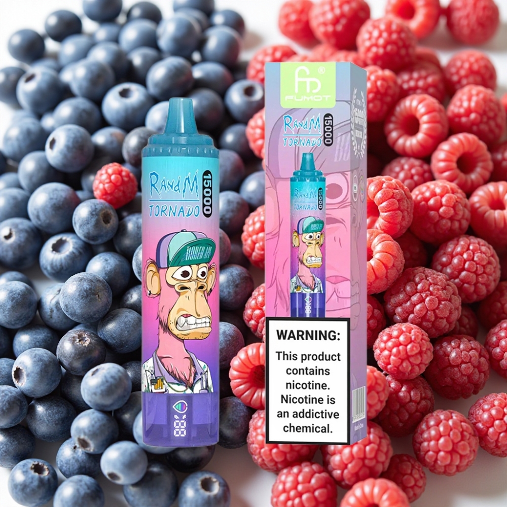 Fumot RandM Tornado 15000 Puffs 25ml 850mAh 0.9 Ohm Myrtille Framboise