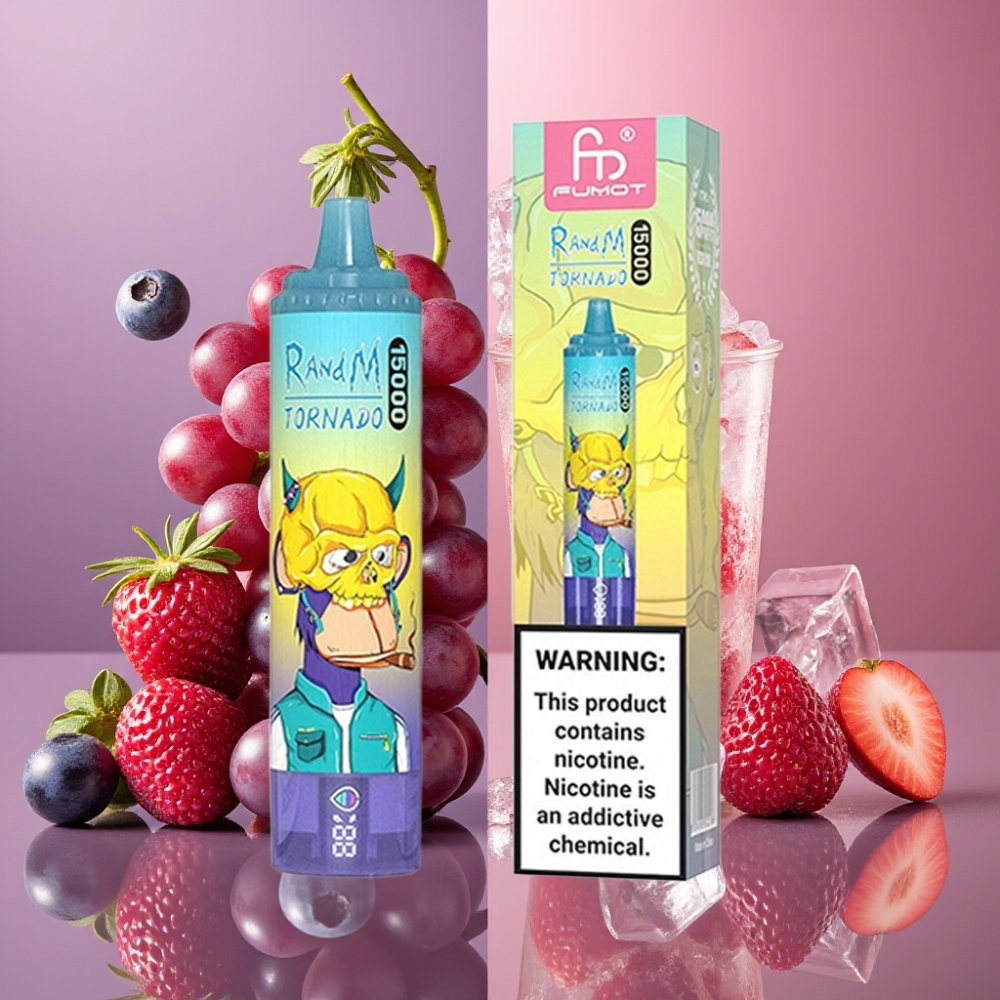 Fumot RandM Tornado 15000 Puffs 25ml 850mAh Glace Raisin