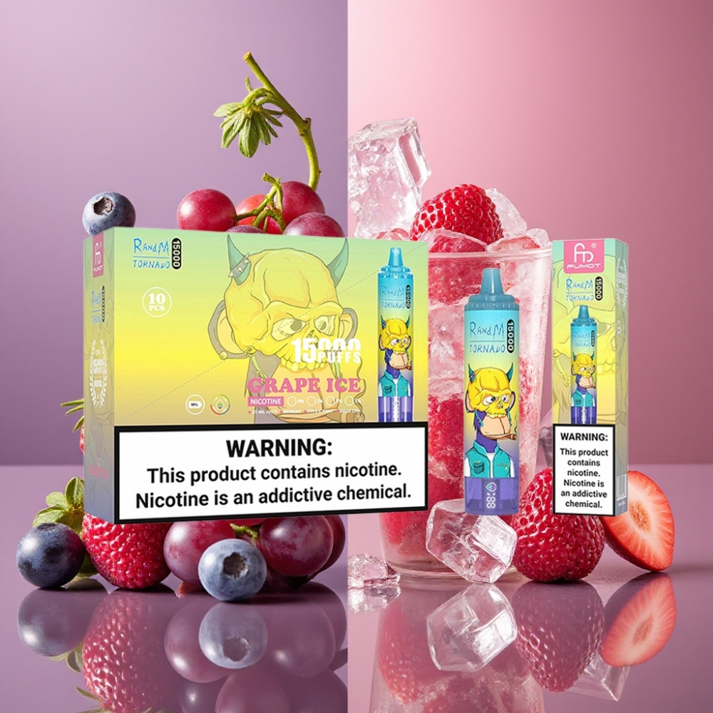 Fumot RandM Tornado 15000 Puffs 25ml 850mAh Glace Raisin