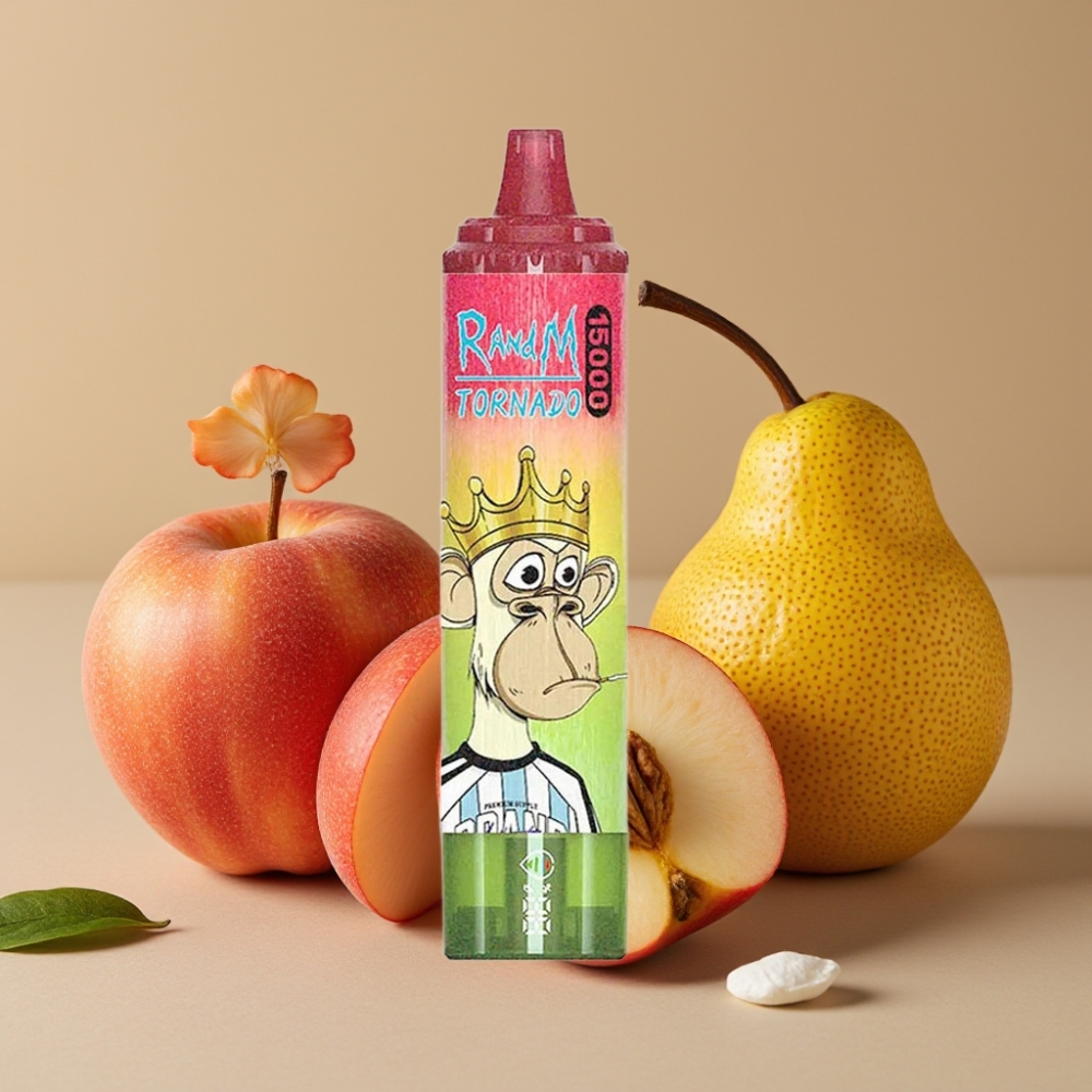 Fumot RandM Tornado 15000 Puffs 25ml 850mAh Pomme Pêche Poire