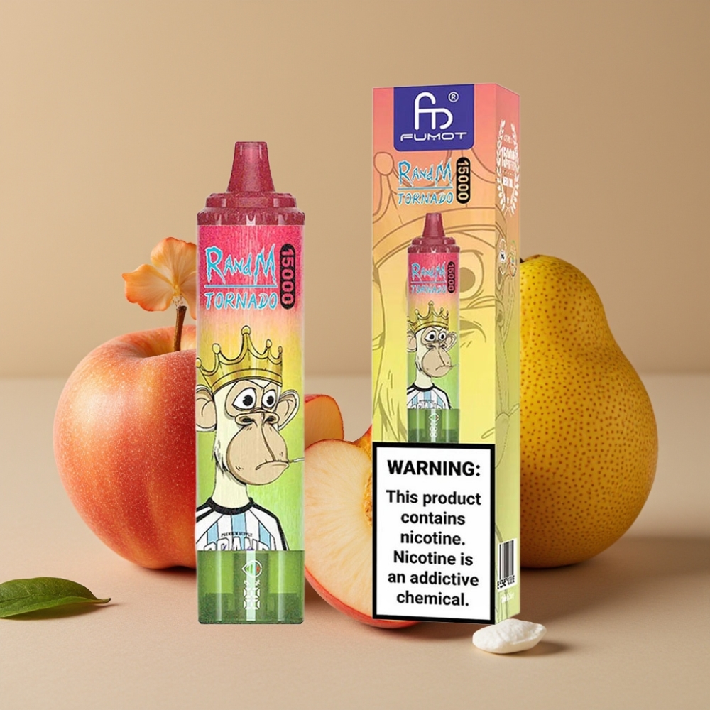 Fumot RandM Tornado 15000 Puffs 25ml 850mAh Pomme Pêche Poire