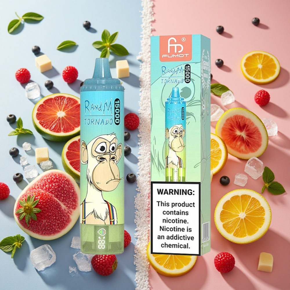 Fumot RandM Tornado 15000 Puffs Ice Pop 25ml 850mAh Mesh 0.9 Ohm