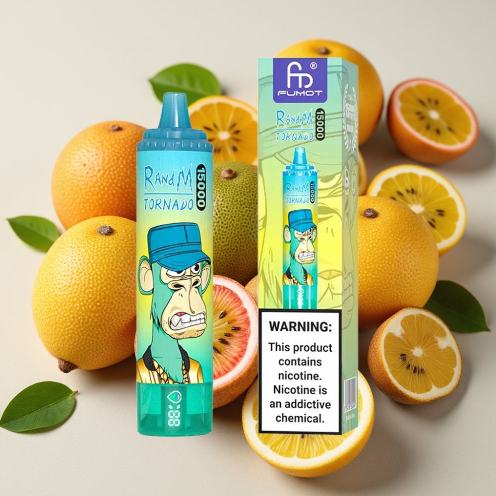 Fumot RandM Tornado 15000 Puffs Kiwi Fruit de la Passion Goyave 25ml 850mAh Mesh
