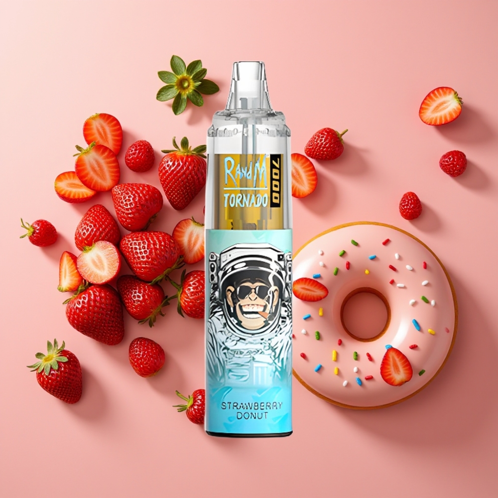 Fumot Tornado 7000 Puffs 14ML 850MAH Type-C Beignet à la Fraise