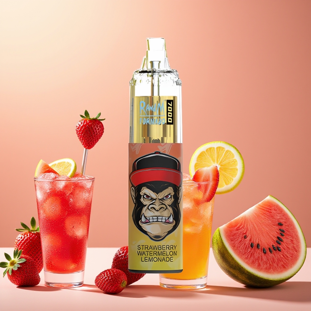 Fumot Tornado 7000 Puffs 14ML 850MAH Type-C Fraise Pastèque Citronnade