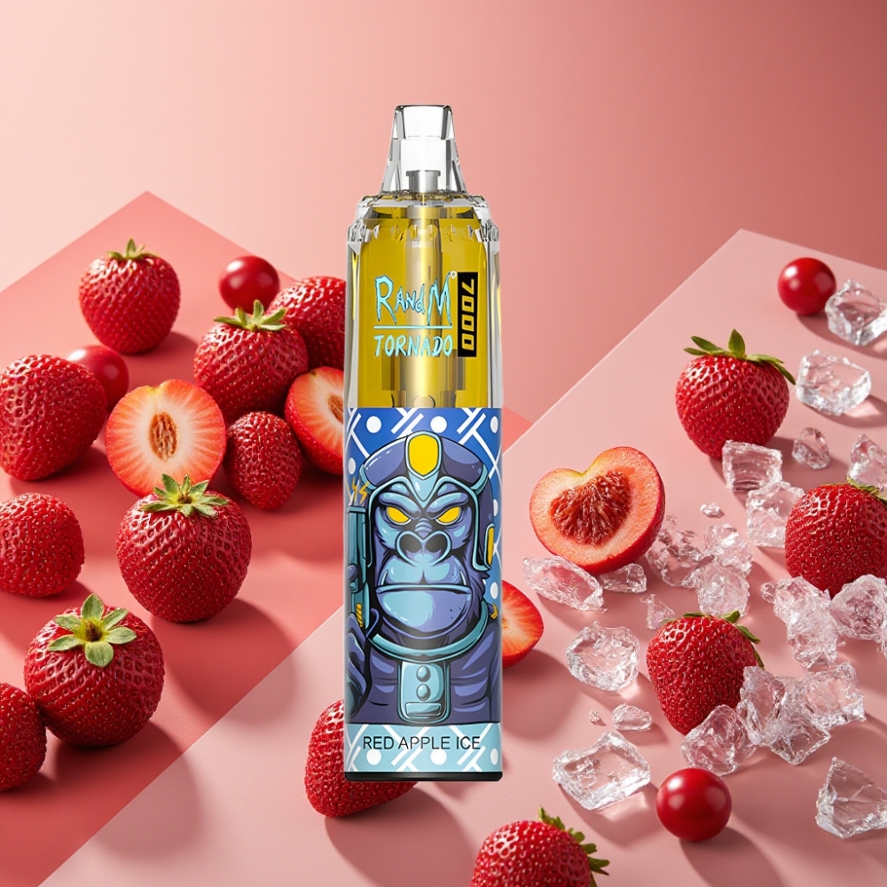 Fumot Tornado 7000 Puffs 14ML 850MAH Type-C Red Apple Ice