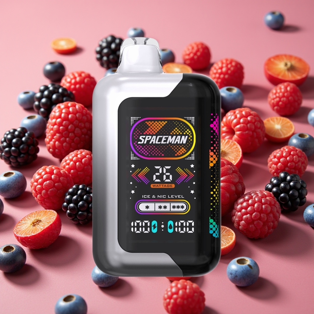 SMOK SPACEMAN SP40000 0% Nicotine 40000 Puffs 20ml 1000mAh Mûre-Framboise