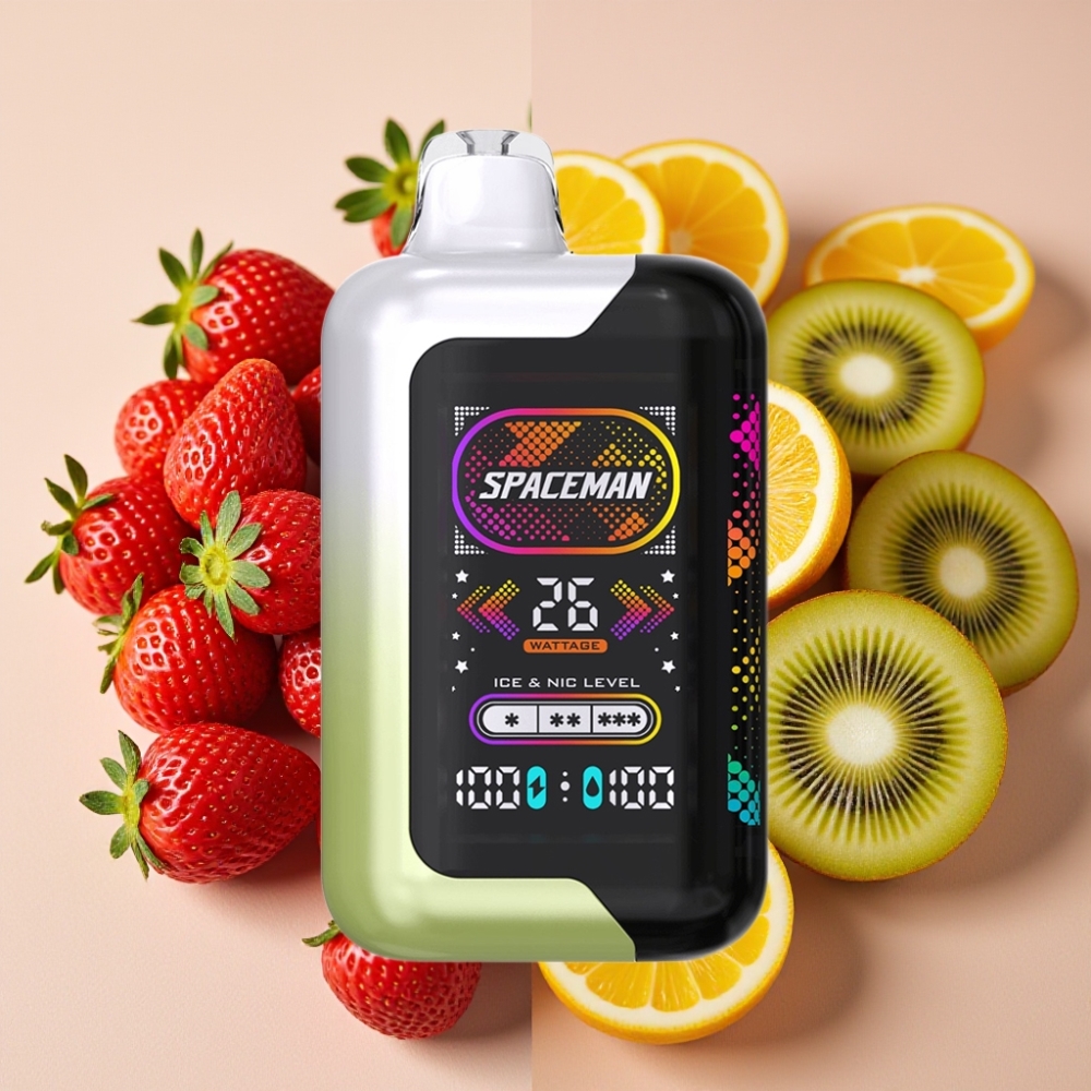 SMOK SPACEMAN SP40000 40000 Puffs 0% Nicotine 20ml Fraise Kiwi 1000mAh 4 Modes