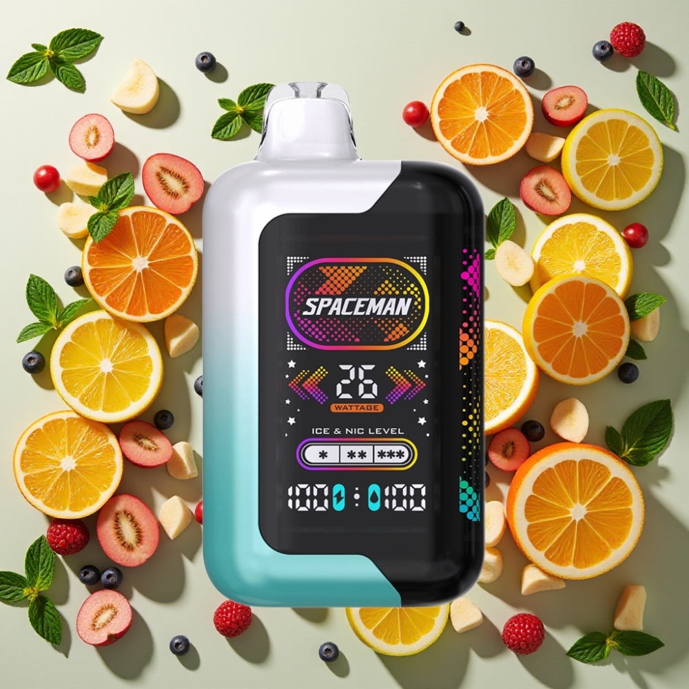 SMOK Spaceman SP40000 Zéro Nicotine 40000 Puffs 20ml Menthe Fraîche 1000mAh